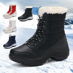 Harper | Women's Lace-Up Snow Boots | Fur Trim · Eltrendio