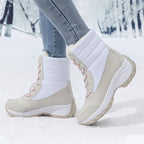 Harper | Women's Lace-Up Snow Boots | Fur Trim · Eltrendio