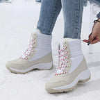 Harper | Women's Lace-Up Snow Boots | Fur Trim · Eltrendio