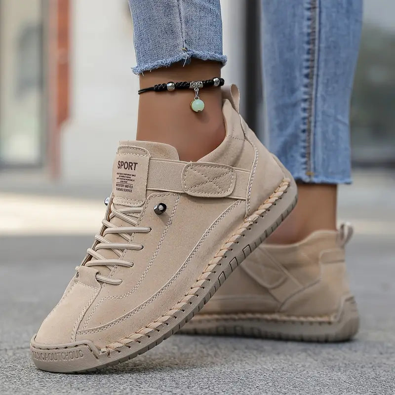 Harper | Women's Lace-Up Trainers | Stitched Sole · Eltrendio