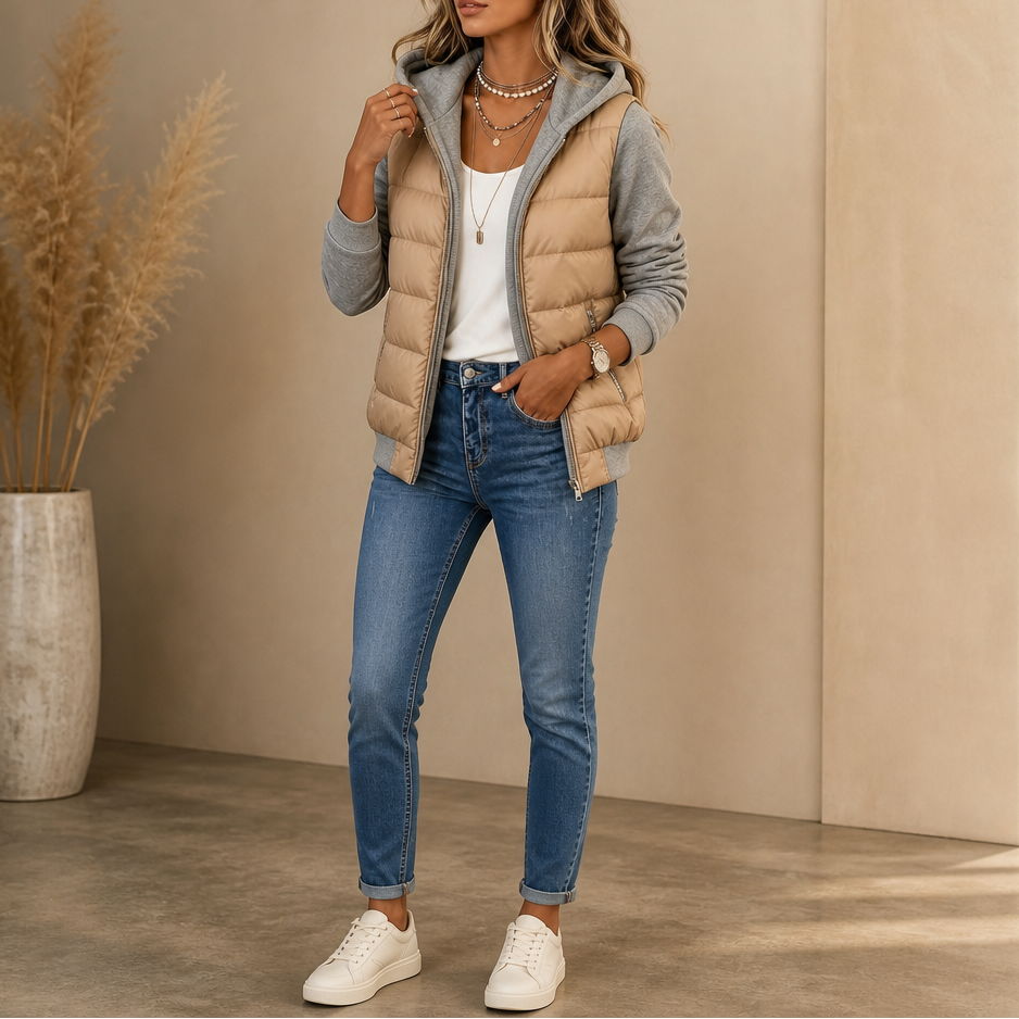 Harper | Women's Quilted Puffer Jacket | Hooded · Eltrendio