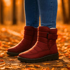 Harper | Women's Quilted Snow Boots | Buckle Strap · Eltrendio