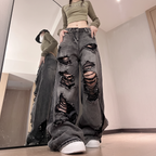 Harper | Women's Wide-Leg Jeans | Distressed Denim · Eltrendio