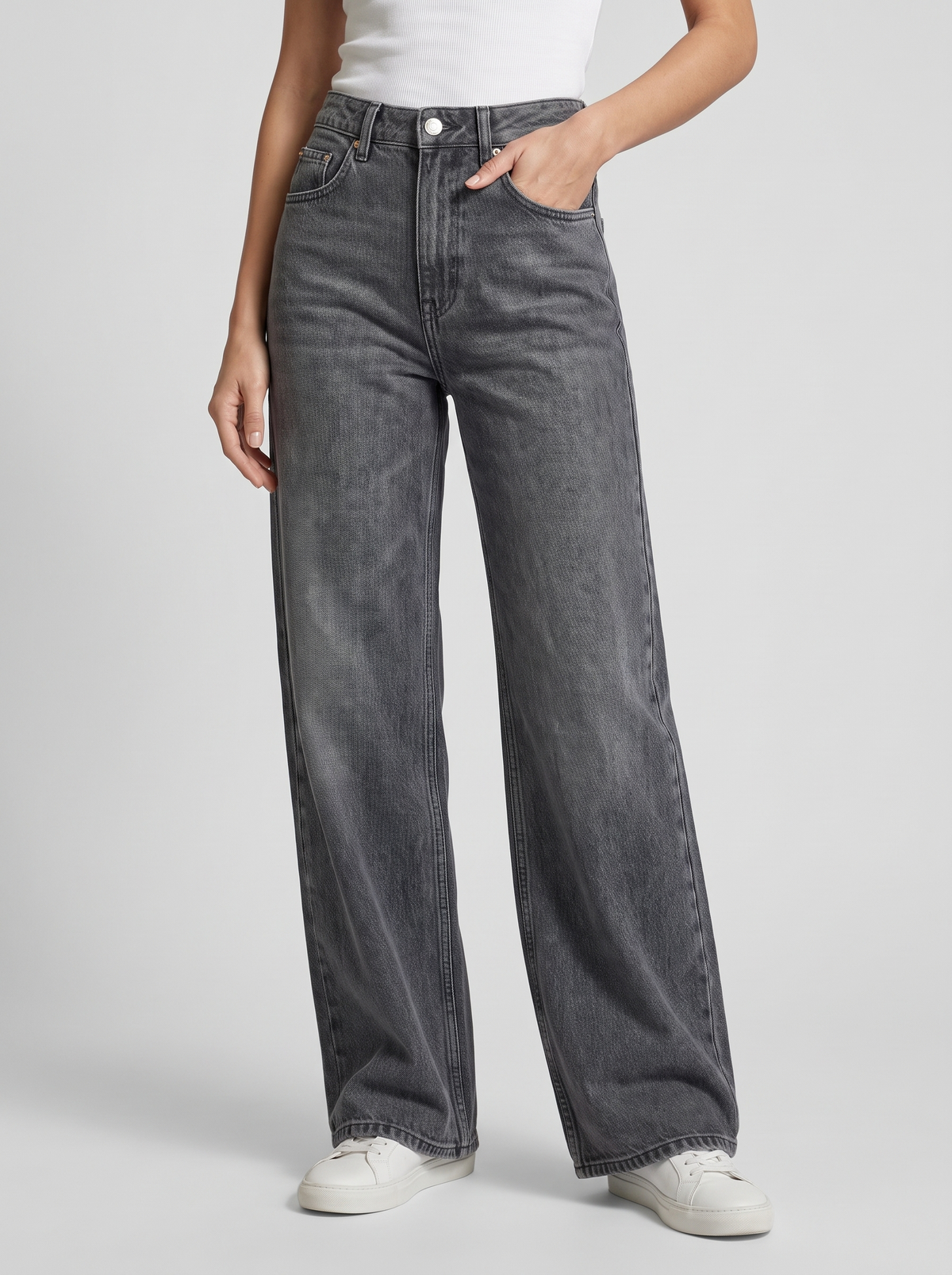 Harper | Women's Wide-Leg Jeans | High-Waisted · Eltrendio