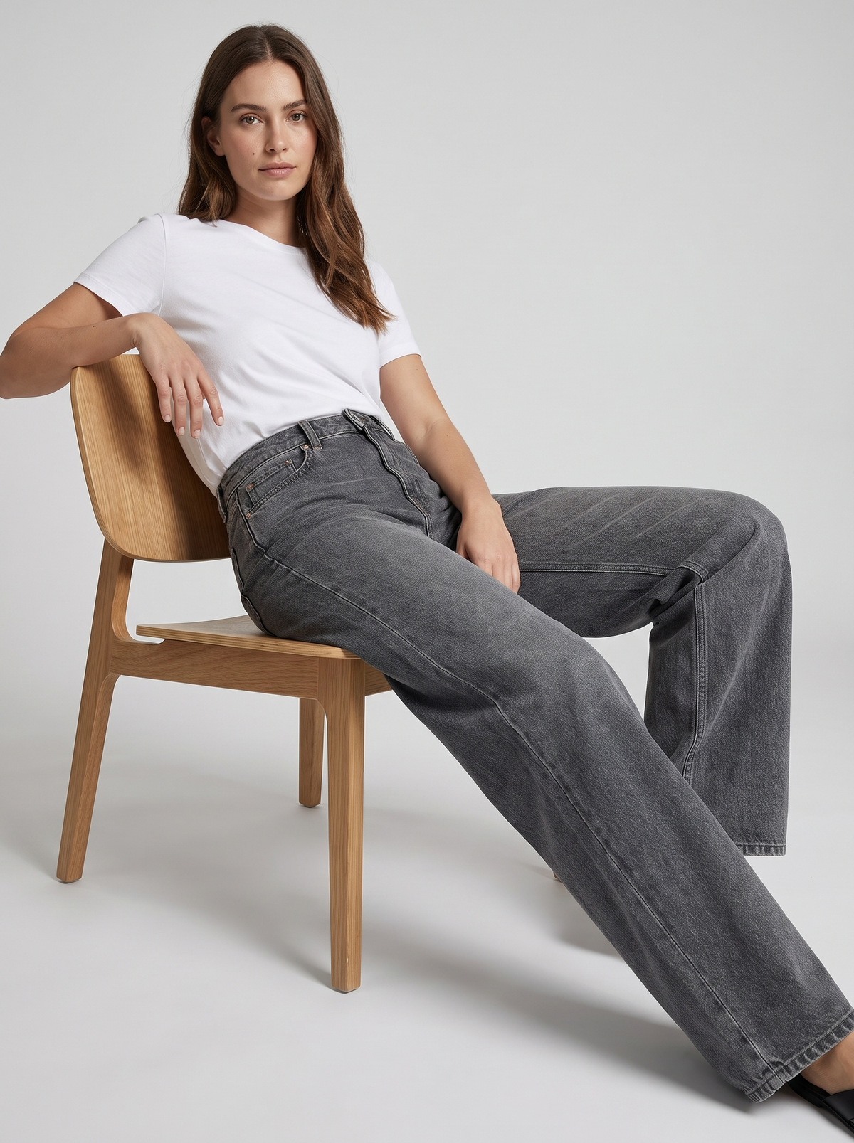Harper | Women's Wide-Leg Jeans | High-Waisted · Eltrendio