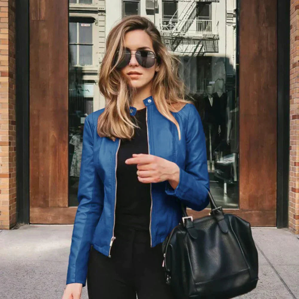 Harper | Women's Zip-Up Jacket | Faux Leather · Eltrendio