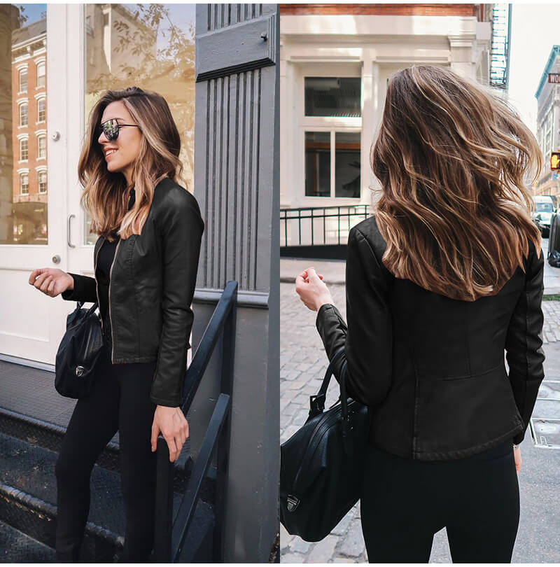 Harper | Women's Zip-Up Jacket | Faux Leather · Eltrendio