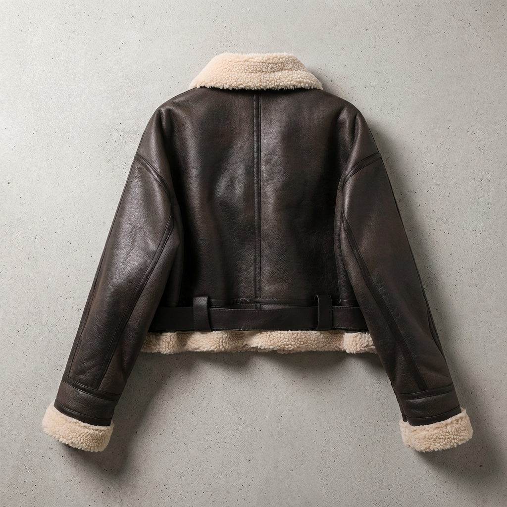 Harriet | Women's Aviator Jacket | Belted Waist · Eltrendio
