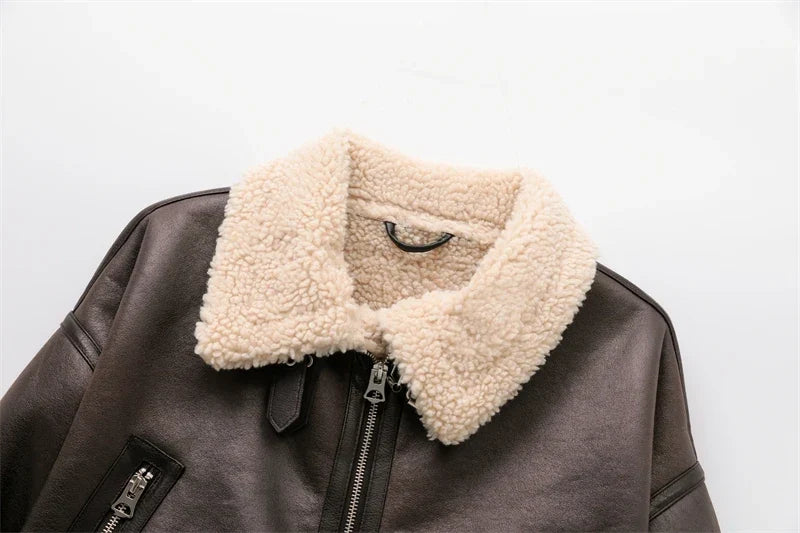 Harriet | Women's Aviator Jacket | Belted Waist · Eltrendio
