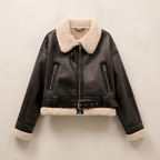 Harriet | Women's Aviator Jacket | Belted Waist · Eltrendio
