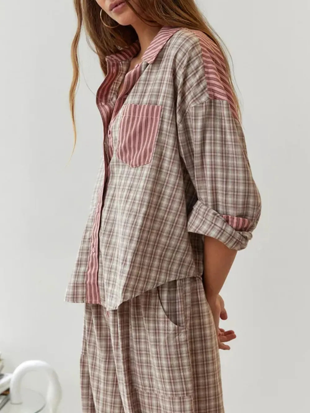 Harriet | Women's Button-Front Shirt | Chest Pocket · Eltrendio