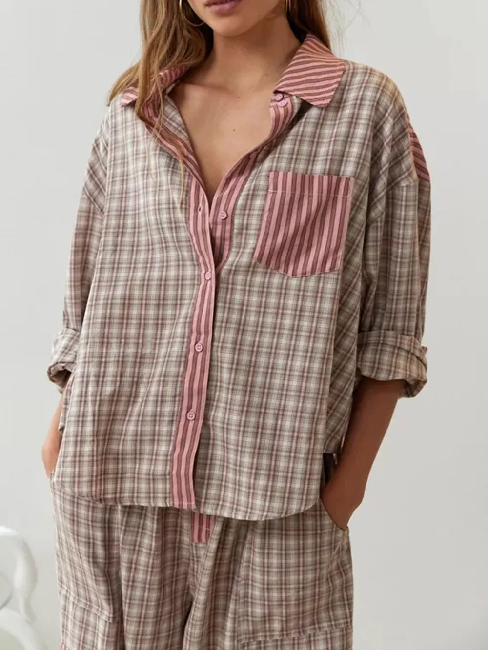 Harriet | Women's Button-Front Shirt | Chest Pocket · Eltrendio