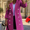 Harriet | Women's Double-Breasted Coat | Longline Lapel · Eltrendio