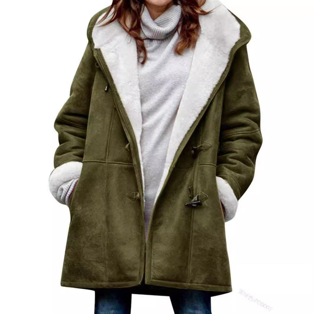 Harriet | Women's Hooded Coat | Fleece-Lined · Eltrendio