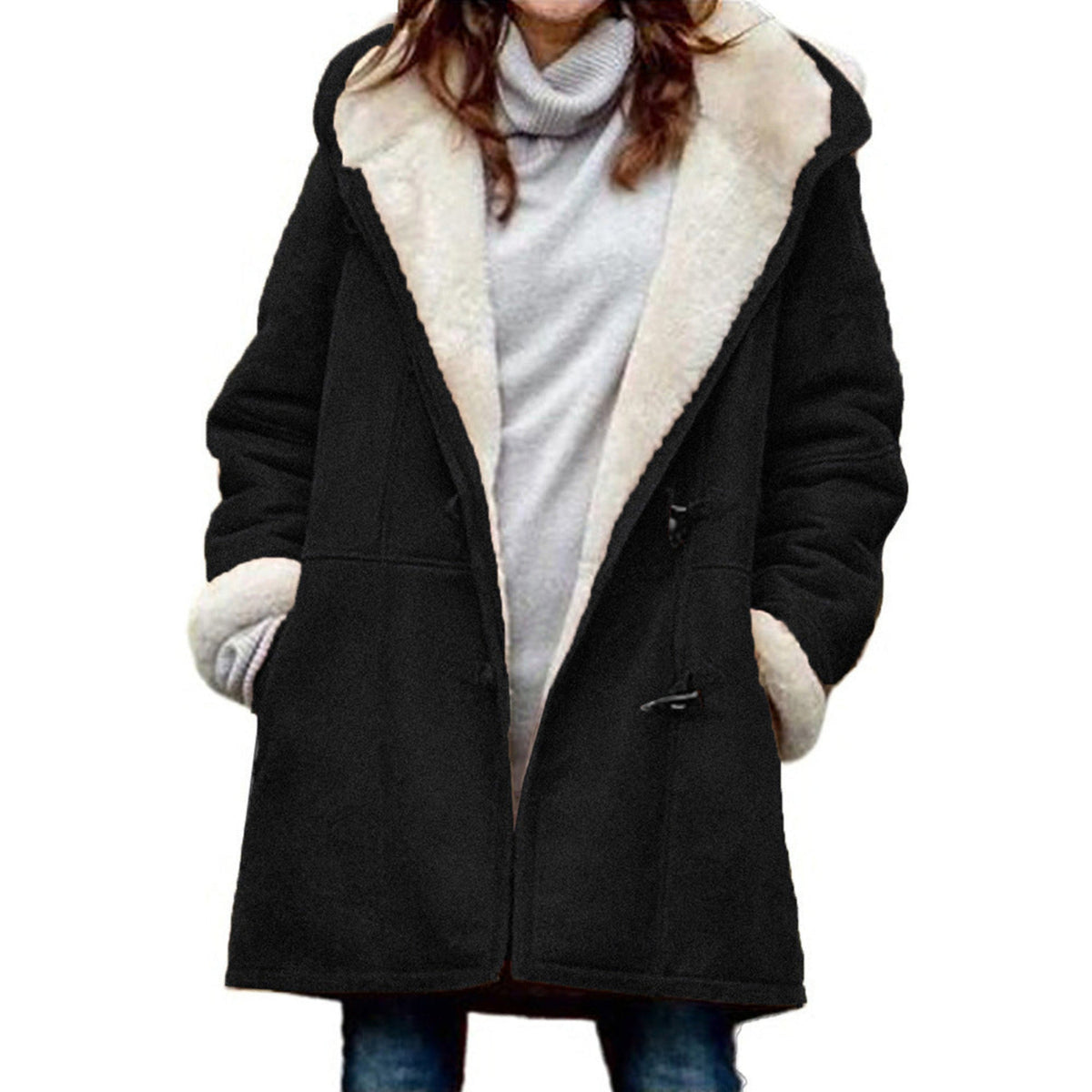 Harriet | Women's Hooded Coat | Fleece-Lined · Eltrendio