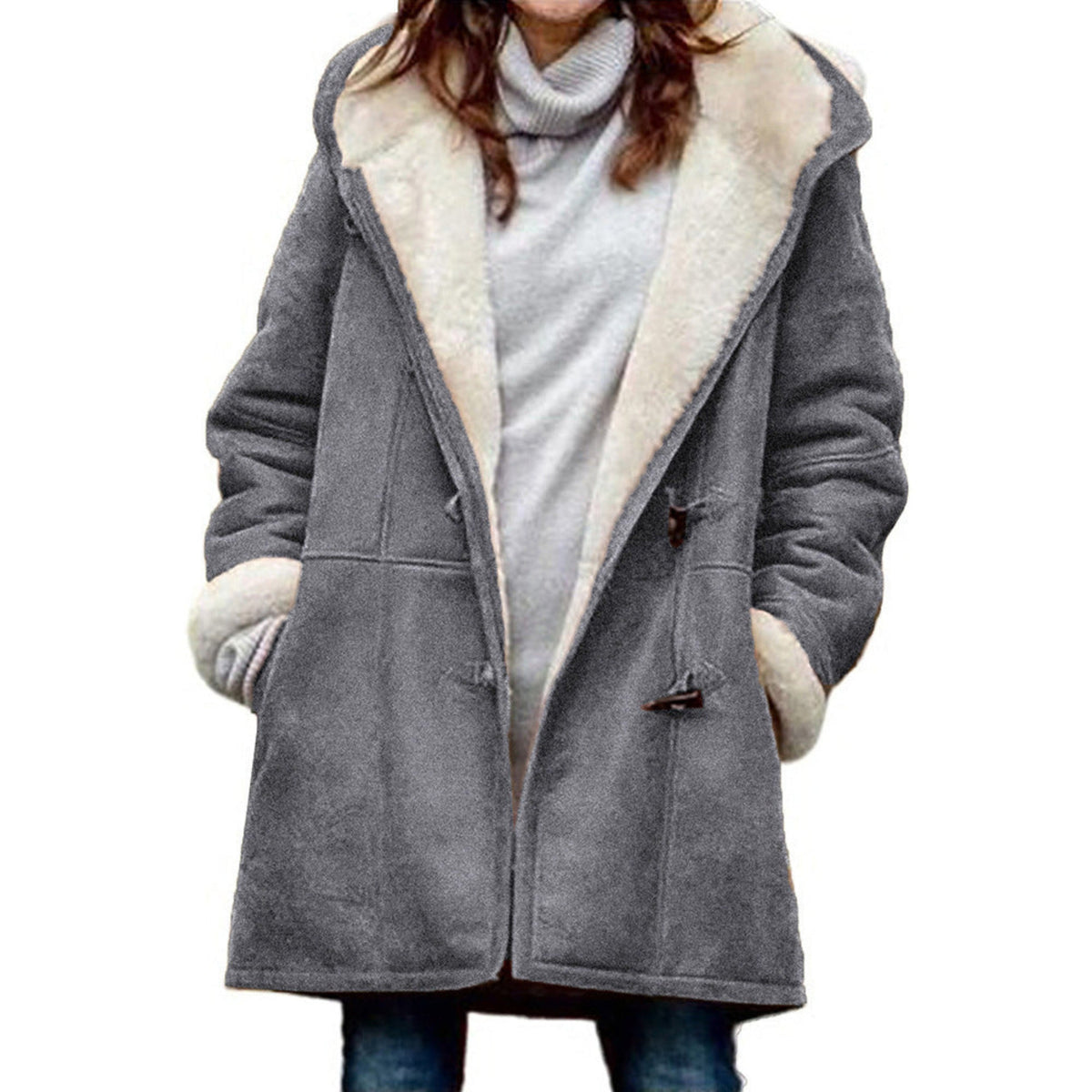 Harriet | Women's Hooded Coat | Fleece-Lined · Eltrendio