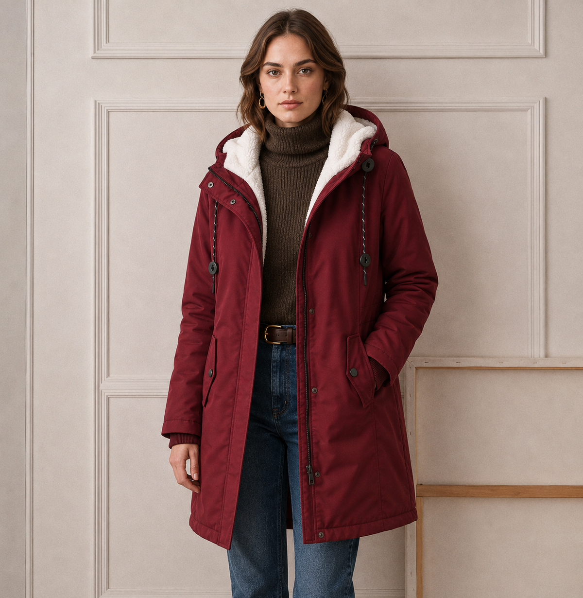 Harriet | Women's Hooded Parka | Fleece-Lined · Eltrendio