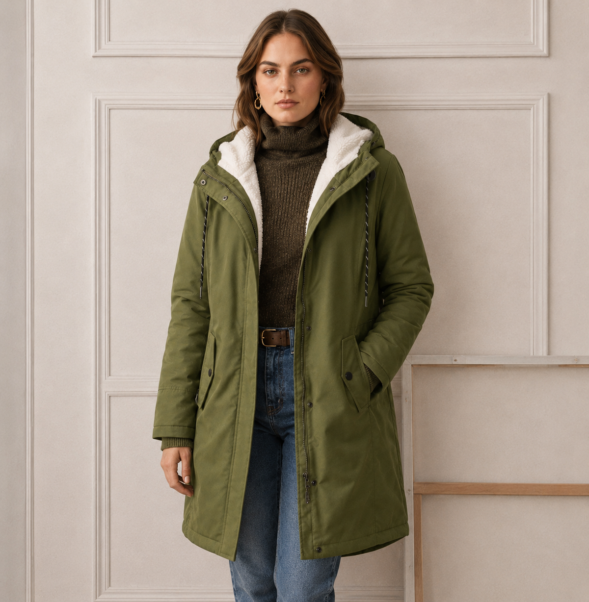 Harriet | Women's Hooded Parka | Fleece-Lined · Eltrendio