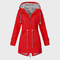 Harriet | Women's Hooded Rain Jacket | Drawstring Waist · Eltrendio