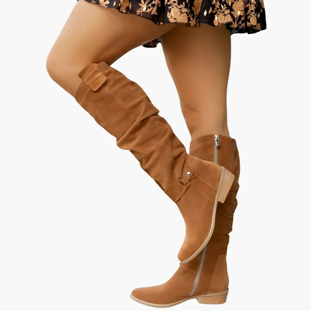 Harriet | Women's Knee-High Boots | Side Zip · Eltrendio