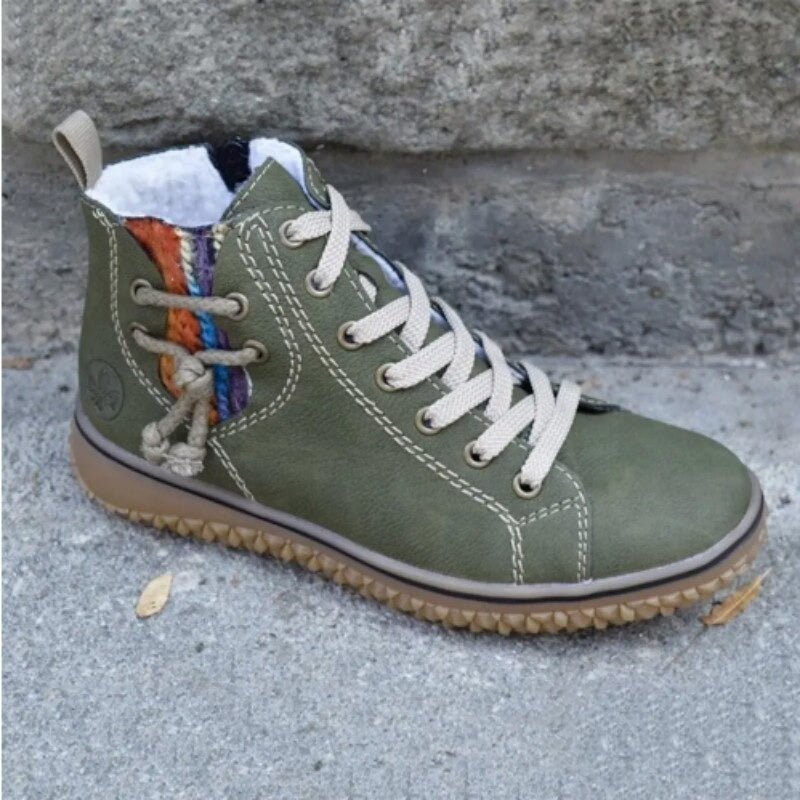 Harriet | Women's Lace-Up Ankle Boots | Fleece-Lined · Eltrendio