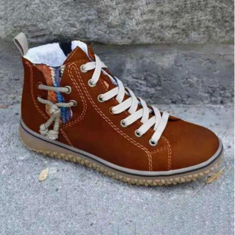 Harriet | Women's Lace-Up Ankle Boots | Fleece-Lined · Eltrendio