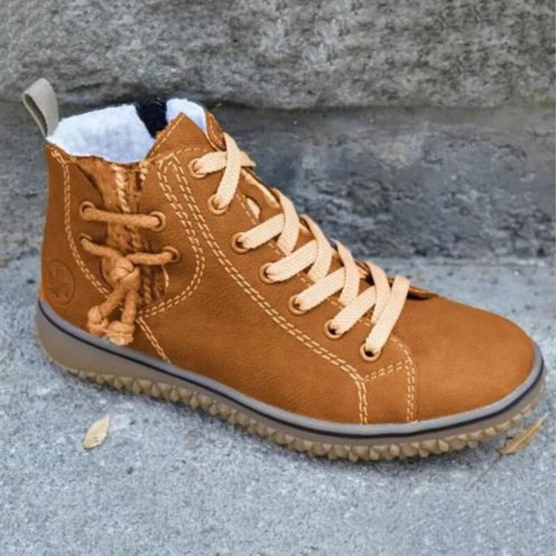 Harriet | Women's Lace-Up Ankle Boots | Fleece-Lined · Eltrendio