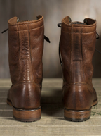 Harriet | Women's Lace-Up Boots | Fold-Over Cuff -  Eltrendio