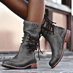 Harriet | Women's Lace-Up Boots | Studded Detail · Eltrendio
