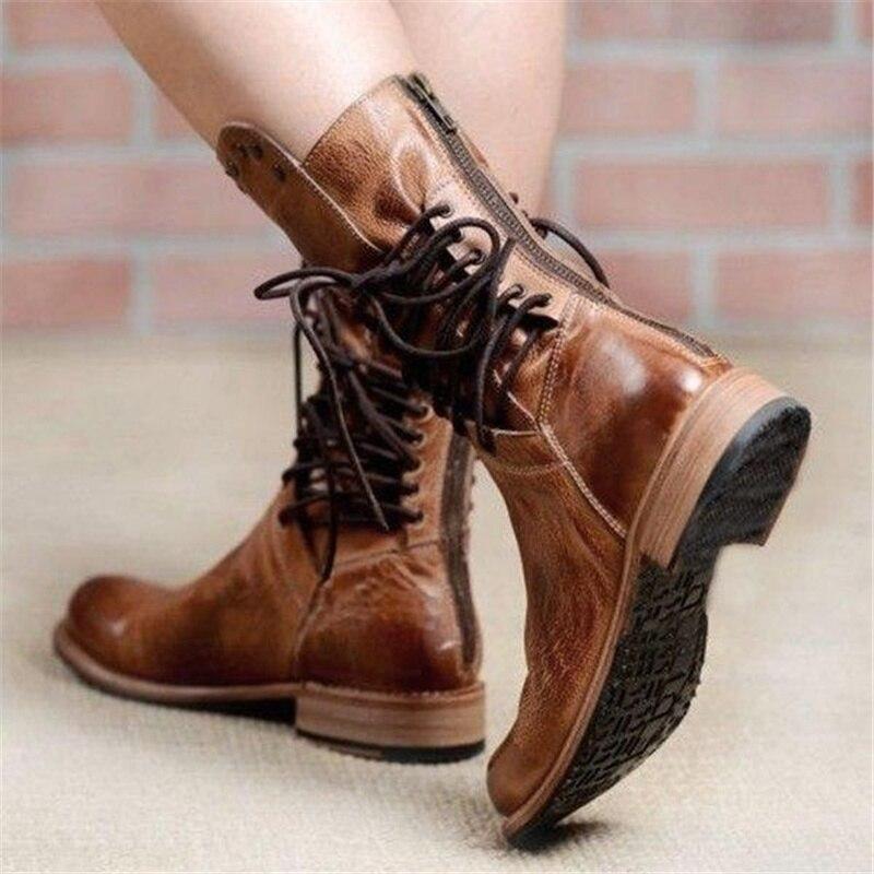Harriet | Women's Lace-Up Boots | Studded Detail · Eltrendio