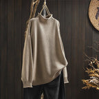 Harriet | Women's Oversized Turtleneck Jumper | Ribbed Cuffs · Eltrendio