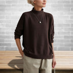 Harriet | Women's Oversized Turtleneck Jumper | Ribbed Cuffs · Eltrendio