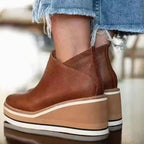 Harriet | Women's Wedge Ankle Boots | Platform Sole · Eltrendio