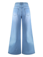 Harriet | Women's Wide-Leg Jeans | Drawstring Waist · Eltrendio