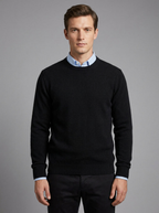 Harrison | Men's Round Neck Pullover | Fine Knit-Eltrendio