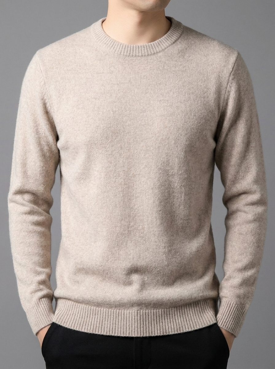 Harrison | Men's Round Neck Pullover | Fine Knit-Eltrendio