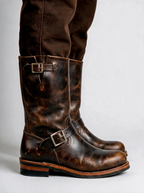 Harrison | Men's Engineer Boots | Buckled Leather-Eltrendio
