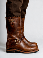 Harrison | Men's Engineer Boots | Buckled Leather-Eltrendio