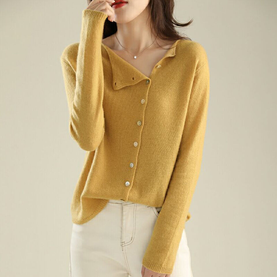 Heather | Women's Boat-Neck Cardigan | Button Front · Eltrendio