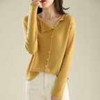 Heather | Women's Boat-Neck Cardigan | Button Front · Eltrendio
