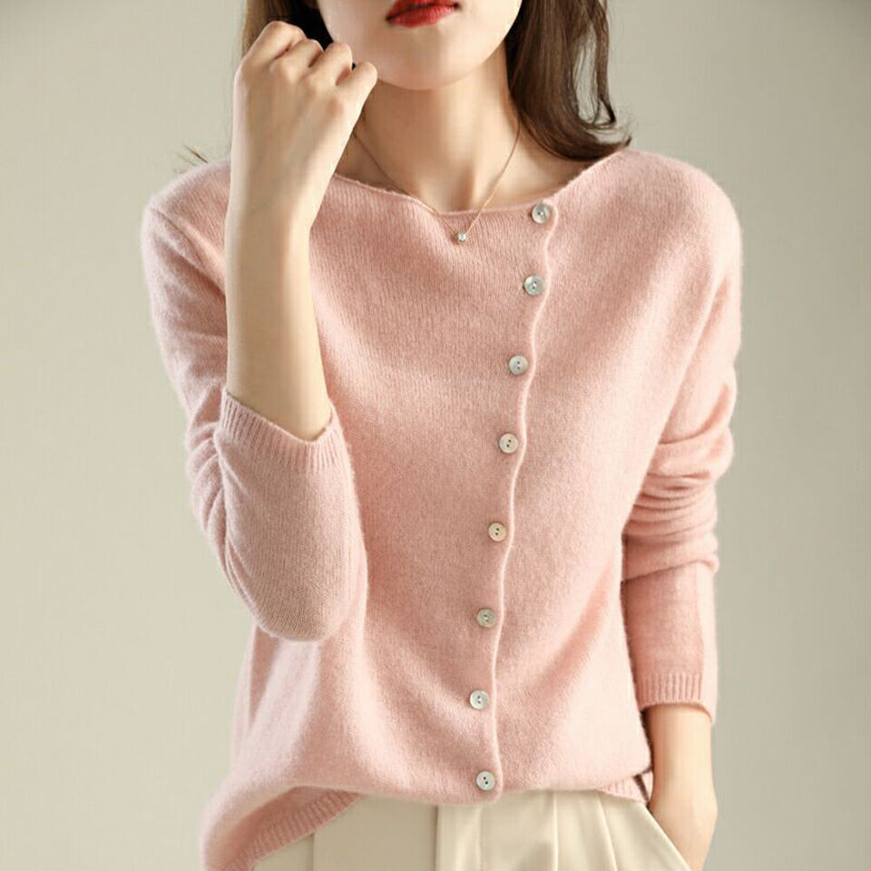 Heather | Women's Boat-Neck Cardigan | Button Front · Eltrendio