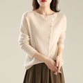 Heather | Women's Boat-Neck Cardigan | Button Front · Eltrendio