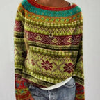 Heather | Women's Crew Neck Jumper | Fair Isle · Eltrendio