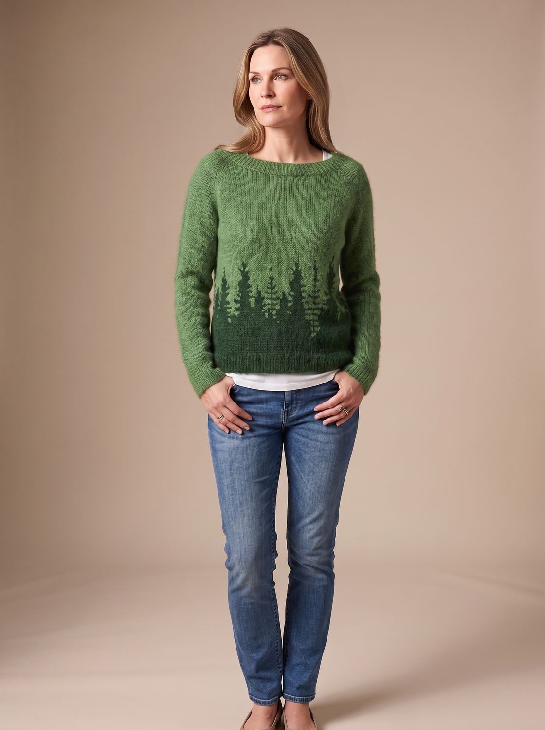 Heather | Women's Crew Neck Jumper | Fair Isle · Eltrendio