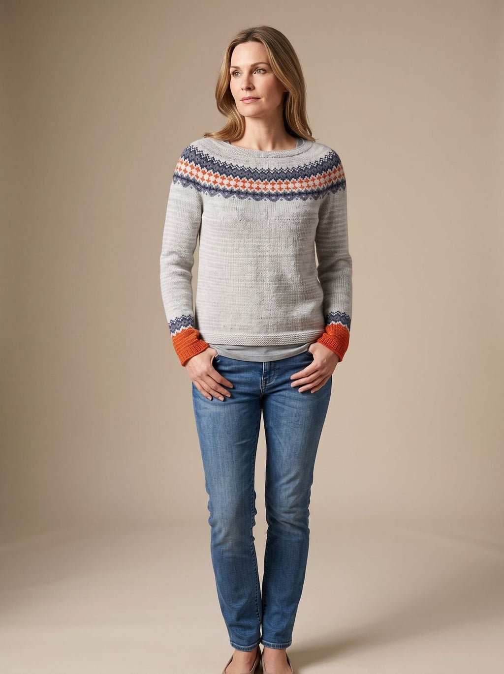 Heather | Women's Crew Neck Jumper | Fair Isle · Eltrendio