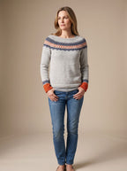 Heather | Women's Crew Neck Jumper | Fair Isle · Eltrendio