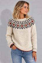 Heather | Women's Crew Neck Jumper | Fair Isle · Eltrendio
