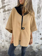 Heather | Women's Hooded Jacket | Contrast Trim · Eltrendio