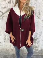 Heather | Women's Hooded Jacket | Contrast Trim · Eltrendio