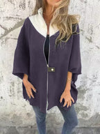 Heather | Women's Hooded Jacket | Contrast Trim · Eltrendio